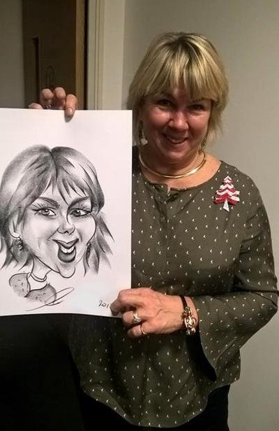 Caricature artist woman picture