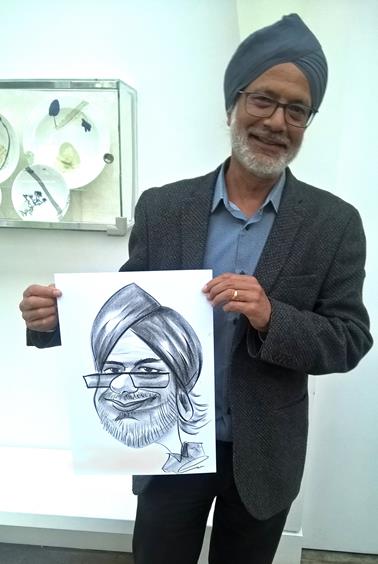 Caricaturist at Corporate party