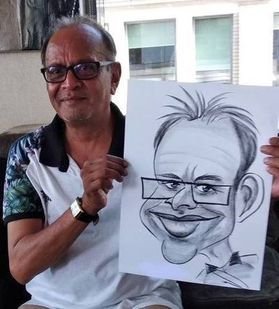 Caricaturist Indian birthday